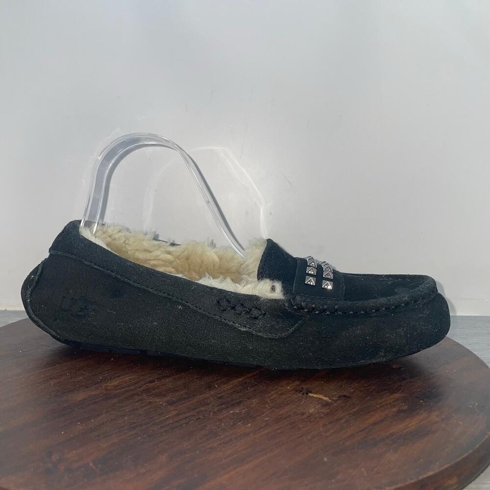 UGG Ansley Deco Studs Slippers Black Women's 10 Shoes Comfort Winter 1012886